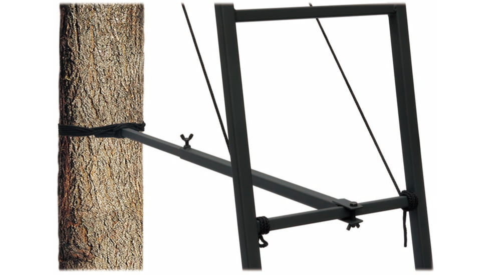 Rhino Blinds Ladder Support Bar, Black/Steel, RTASA-500