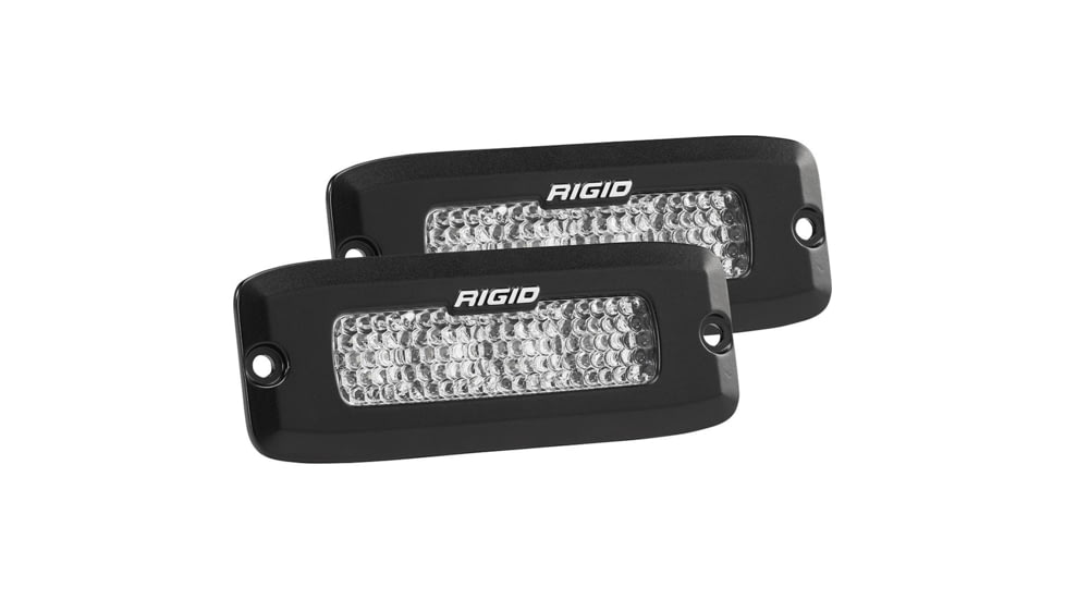 Rigid Industries SR-Q Series PRO Spot Diffused LED Flush Mount Light, Pair, Black, 925513BLK