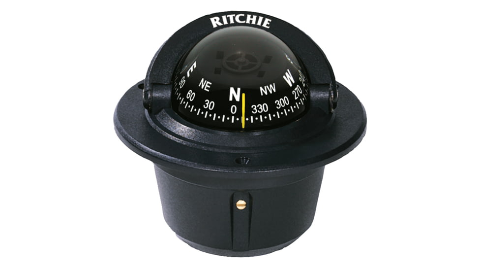 Ritchie F-50 Explorer Compass - Flush Mount - Black 10351