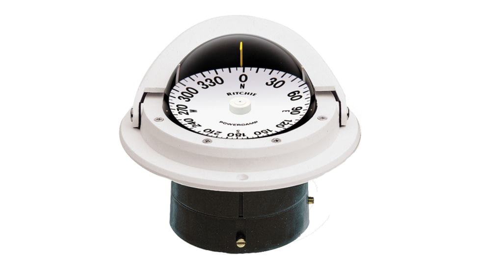 Ritchie F-82W Voyager Compass - Flush Mount - White 10536