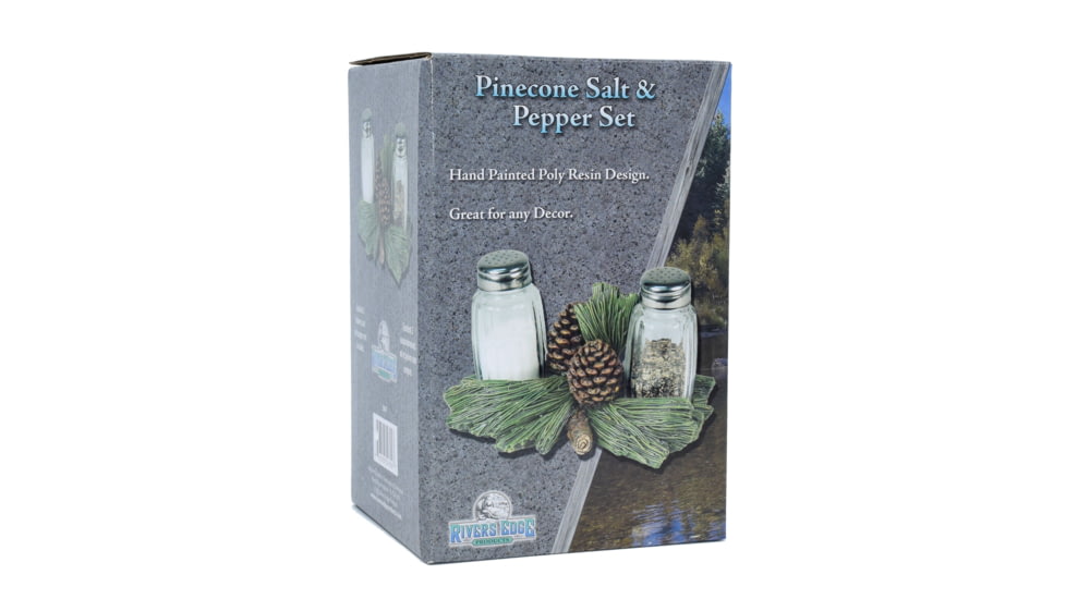 Rivers Edge Salt and Pepper Shakers, Pine Cone, 547