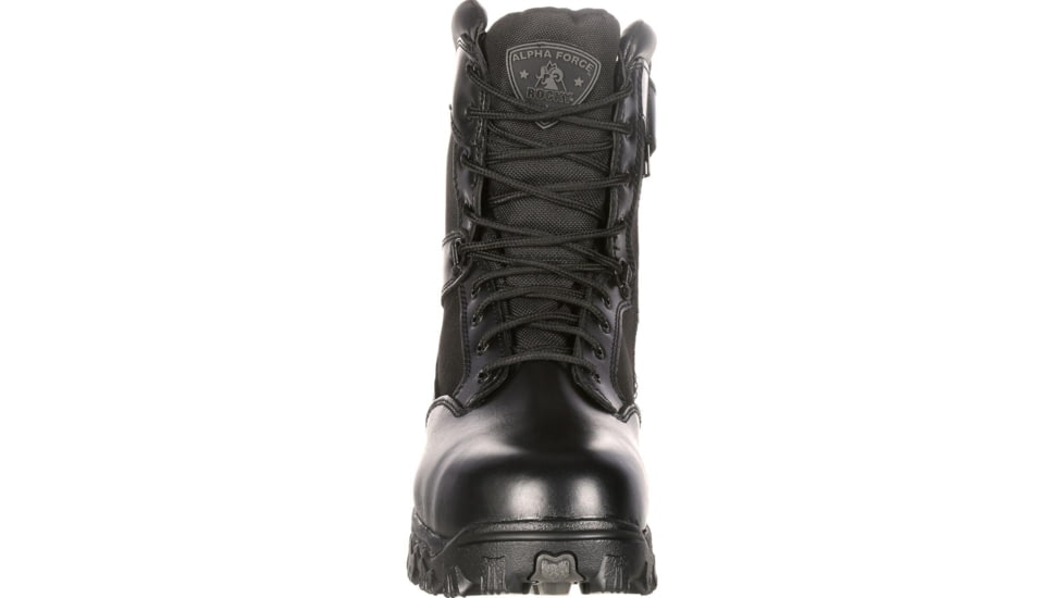 Rocky Boots Alpha Force Zipper Waterproof Public Service Boot - Mens, Black, 11.5, Medium, FQ0002173-ME-11.5