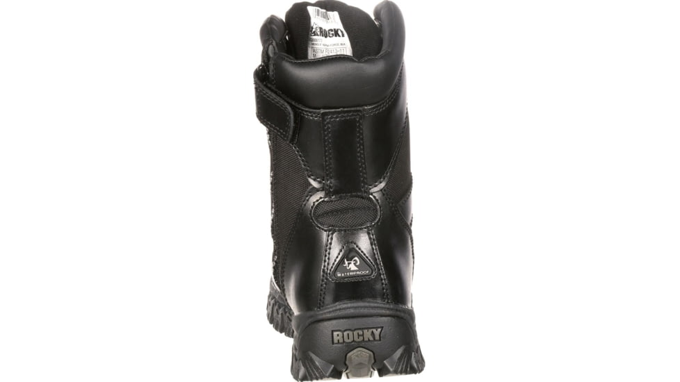 Rocky Boots Alpha Force Zipper Waterproof Public Service Boot - Mens, Black, 11.5, Medium, FQ0002173-ME-11.5