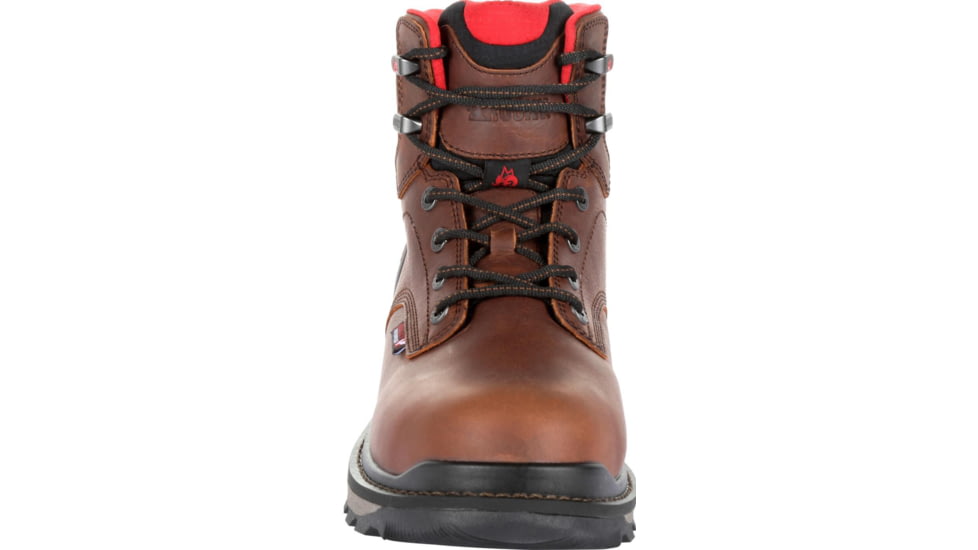 Rocky Boots Rams Horn Full-grain Leather Waterproof Composite Toe Work Boot - Men's, 13 US, Medium, Dark Brown, RKK0257-M-13