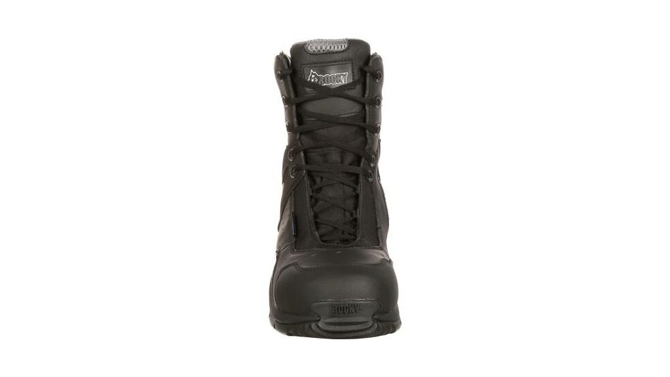 Rocky Boots 1st Med Carbon Fiber Toe Puncture-resistant Side-zip Waterproof Public Service Boot - FQ0911113BK10.5W
