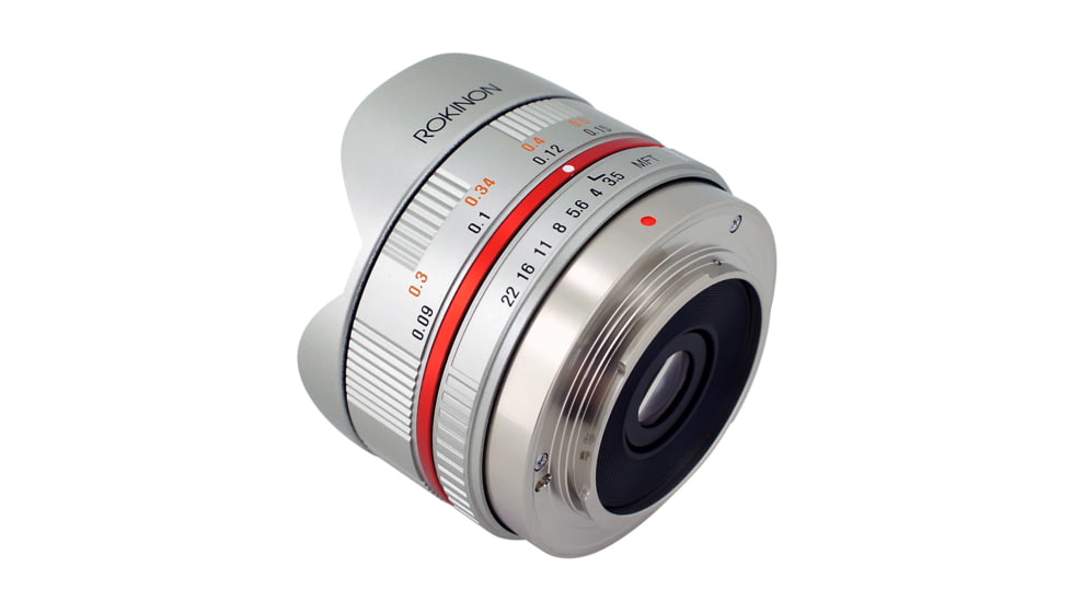 Rokinon 7.5mm F3.5 UMC Ultra Wide-Angle Fisheye Camera Lens for Micro 4/3 Mount (Silver) FE75MFT-S