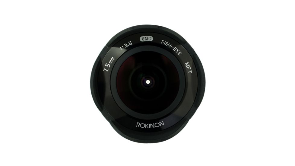 Rokinon 7.5mm F3.5 UMC Ultra Wide-Angle Fisheye Camera Lens for Micro 4/3 Mount (Silver) FE75MFT-S