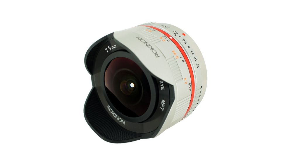 Rokinon 7.5mm F3.5 UMC Ultra Wide-Angle Fisheye Camera Lens for Micro 4/3 Mount (Silver) FE75MFT-S