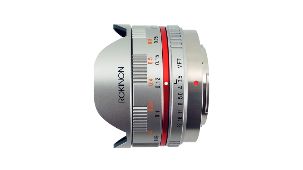 Rokinon 7.5mm F3.5 UMC Ultra Wide-Angle Fisheye Camera Lens for Micro 4/3 Mount (Silver) FE75MFT-S