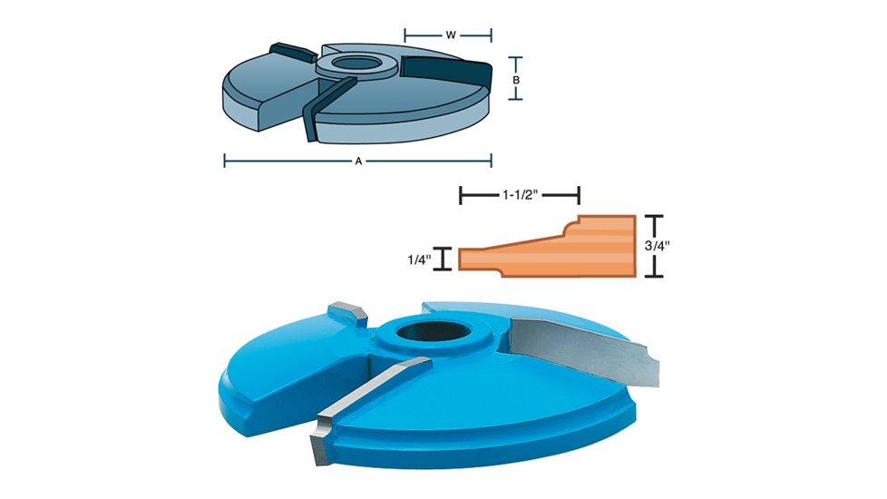 Roman Carbide 12degree Quarter Round 1-1/4in Bore DC2077