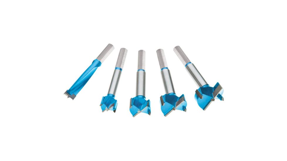 Roman Carbide 5 pc. Carbide Forstner Bit Set, 1/2in 1-3/8in DC1918
