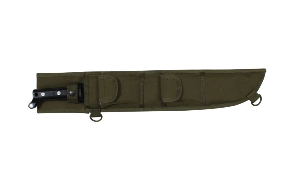 Rothco 18 Inch MOLLE Compatible Machete Sheath, Black, 836-Black