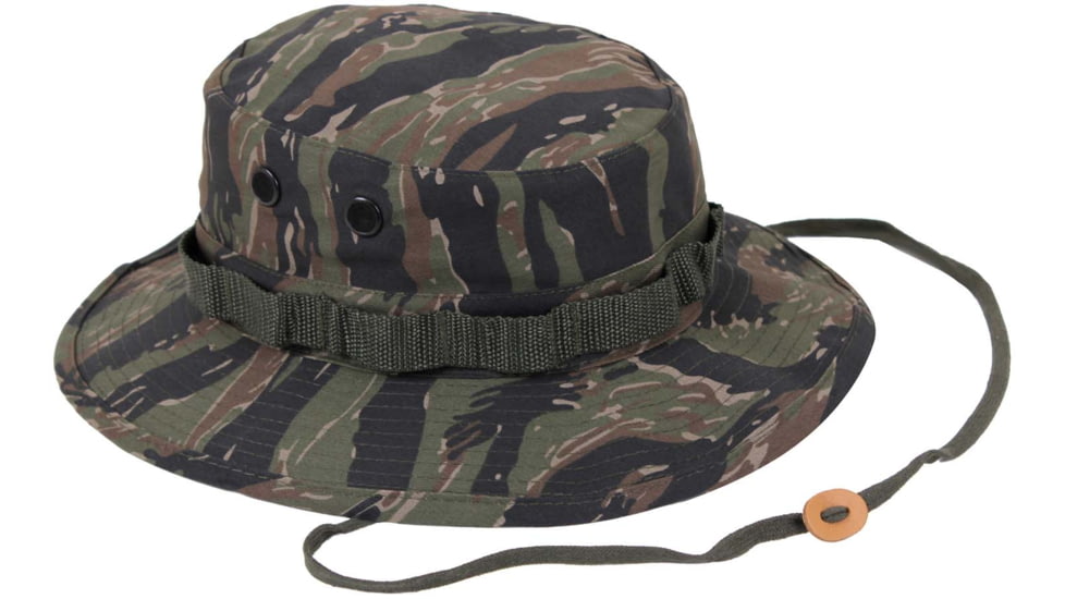 Rothco Camo Boonie Hat, Tiger Stripe Camo, 7, 5816-TigerStripeCamo-7