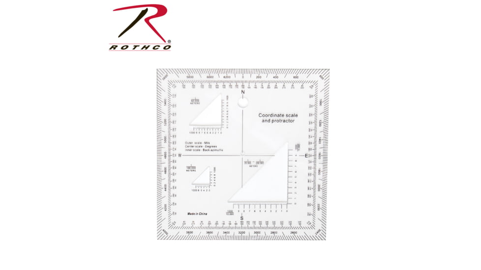 Rothco Coordinate Scale Protractor, 1177