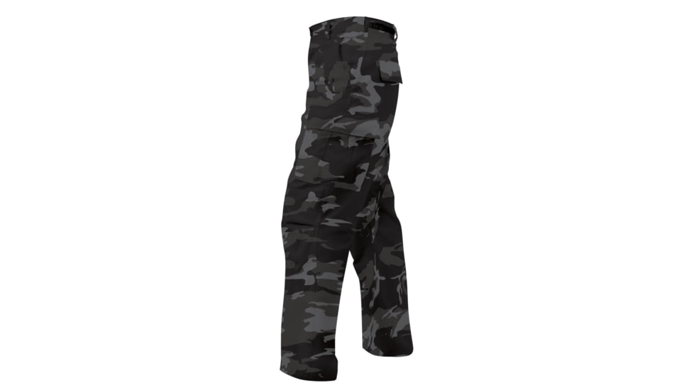Rothco Color Camo Tactical BDU Pants - Mens, Black Camo, S, 3843-Sm