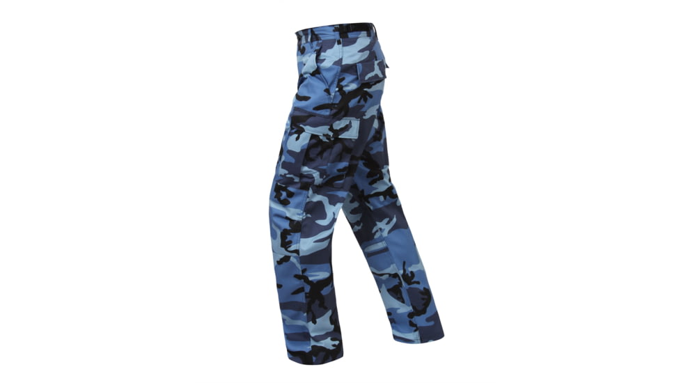 Rothco Color Camo Tactical BDU Pants - Mens, Sky Blue Camo, Extra Small, 7882-SkyBlueCamo-XS23-27Waist