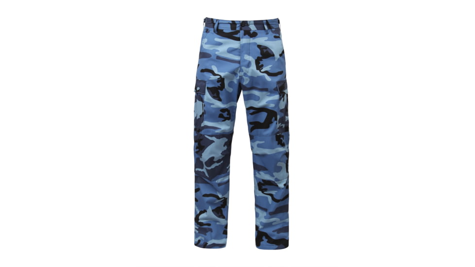 Rothco Color Camo Tactical BDU Pants - Mens, Sky Blue Camo, Extra Small, 7882-SkyBlueCamo-XS23-27Waist