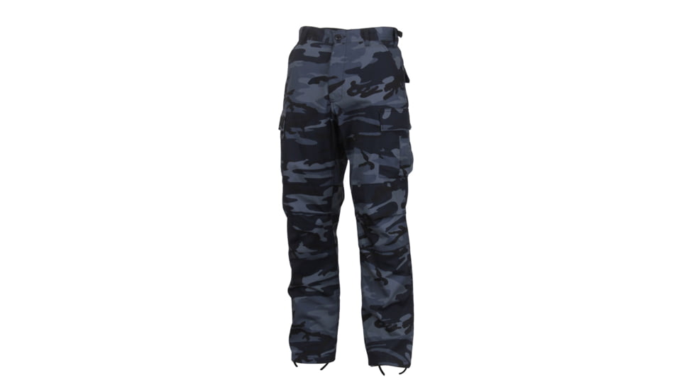 Rothco Color Camo Tactical BDU Pants - Mens, Extra Small, Midnight Blue Camo, 4712-MidnightBlueCamo-XS