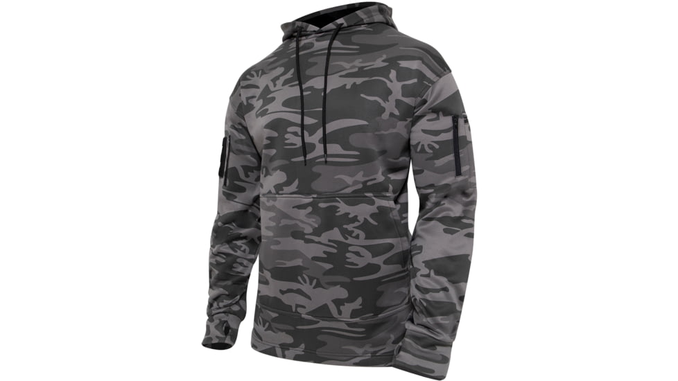Rothco Concealed Carry Hoodie, 3XL, Black Camo, 6137-BlackCamo-3XL