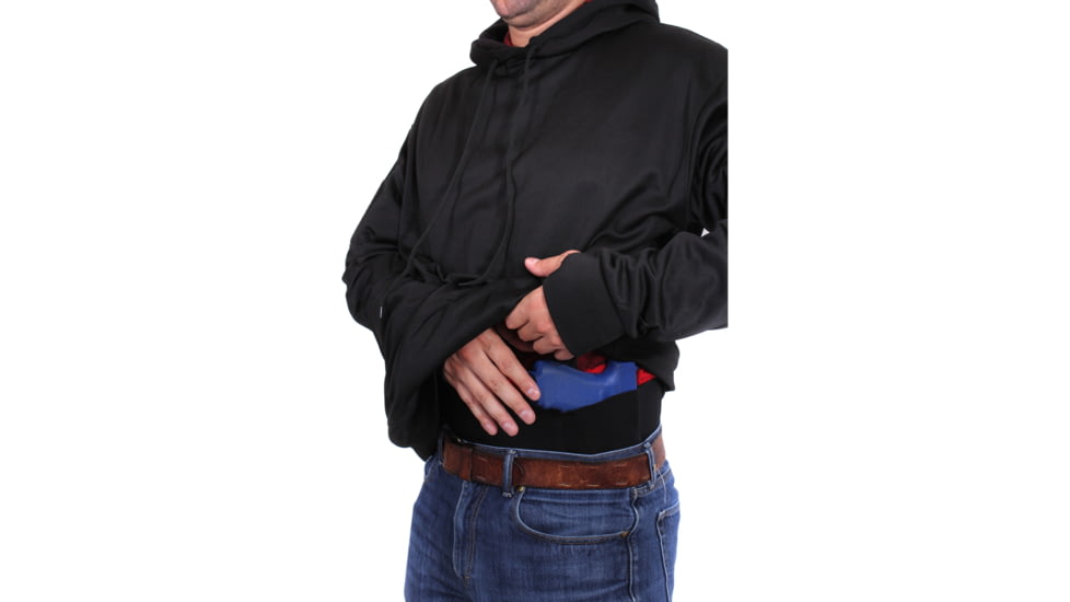 Rothco Concealed Carry Hoodie, Black, Small, 2071-Black-S