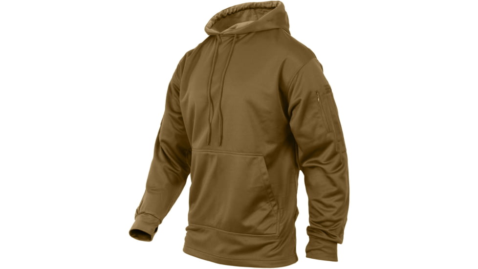 Rothco Concealed Carry Hoodie, Coyote Brown, M, 2081-CoyoteBrown-M
