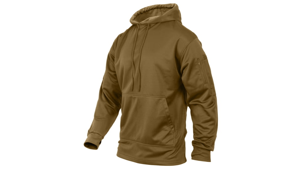 Rothco Concealed Carry Hoodie - Men's, Coyote Brown, Medium, 2081-CoyoteBrown-M