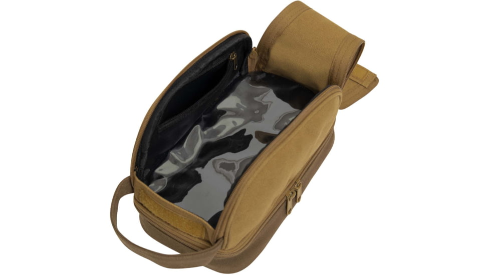 Rothco Deluxe Canvas Travel Kit, Coyote Brown, 1854-CoyoteBrown