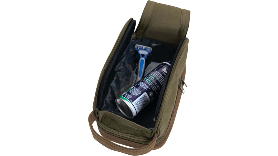 Rothco Deluxe Canvas Travel Kit, Olive Drab, 1854-OliveDrab