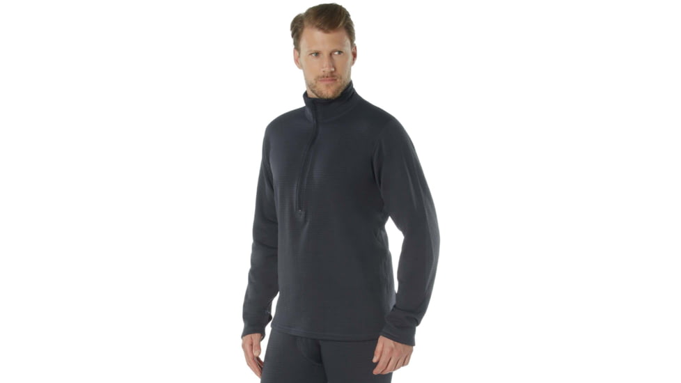 Rothco ECWCS Gen III Mid-Weight Underwear Top Level II, Midnight Navy Blue, XL, 69070-MidnightNavyBlue-XL