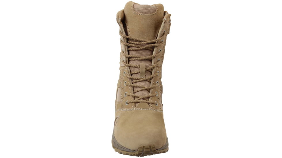 Rothco Forced Entry Desert Tan 8in Deployment Boots with Side Zipper, Tan, 13, Wide, 5357-Tan-13-Wide