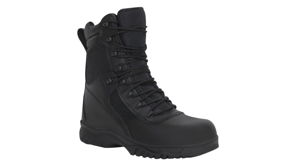 Rothco Forced Entry Tactical Boot With Side Zipper &amp; Composite Toe, 12.5, 21780