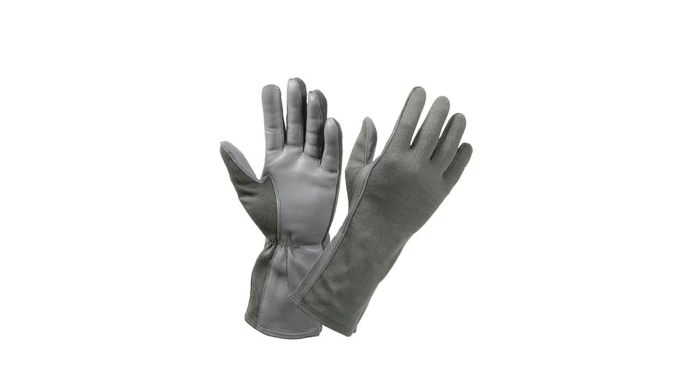 Rothco G.I. Type Flame &amp; Heat Resistant Flight Gloves, Foliage Green, 11, 3473-FoliageGreen-11