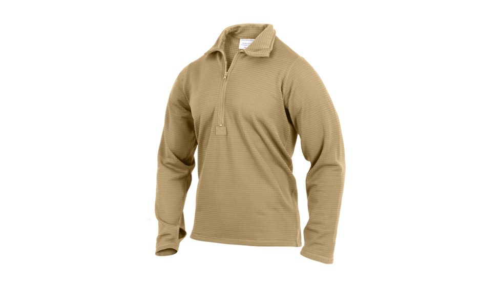 Rothco Gen III Level II Underwear Top, AR 670-1 Coyote Brown, L, 69040-AR670-1CoyoteBrown-L