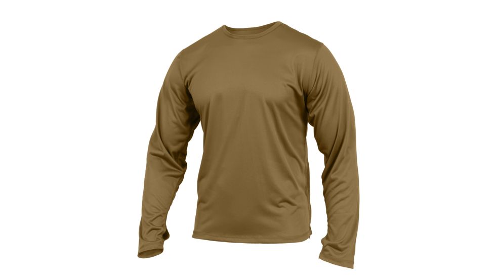 Rothco Gen III Silk Weight Underwear Top, AR 670-1 Coyote Brown, XL, 3725-AR670-1CoyoteBrown-XL