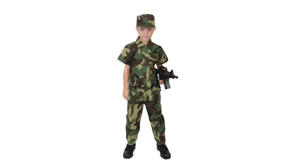 Rothco Camouflage Soldier Costume - Kid's, 7Y-9Y, Camo, 2756-690