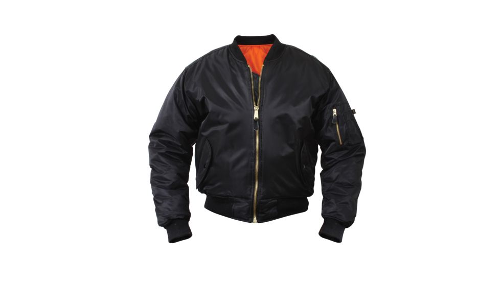 Rothco Kids MA-1 Flight Jackets, Black, Small, 7311-Black-S