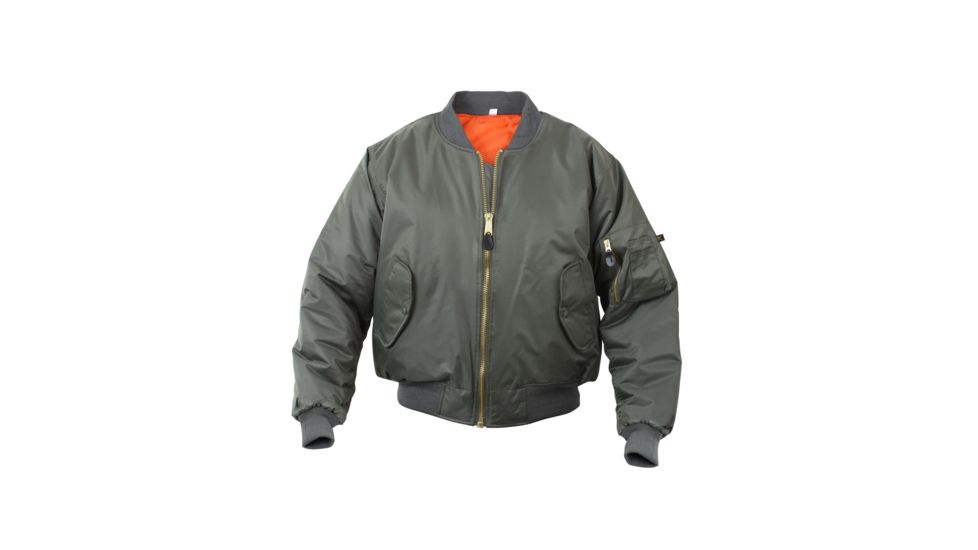 Rothco Kids MA-1 Flight Jackets, Sage Green, Small, 7310-SageGreen-S