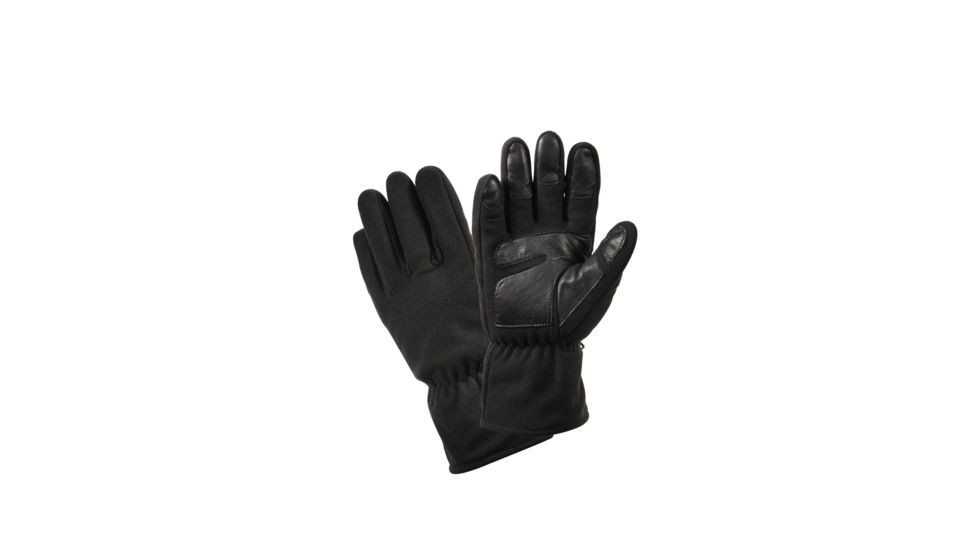 Rothco Micro Fleece All Weather Gloves, Black, Small, 3470-Black-S