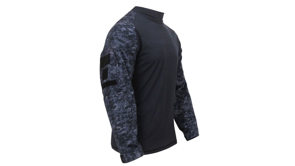 Rothco Military FR NYCO Combat Shirt, Midnight Digital Camo, Small, 90215-MidnightDigitalCamo-S