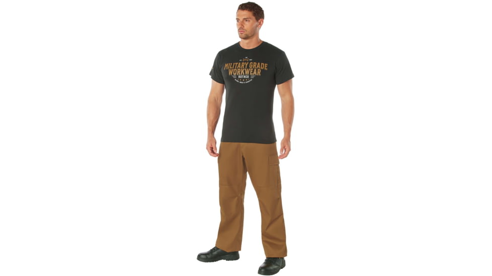 Rothco Military Grade Workwear Graphic T-Shirt, Black, S, 11340-Black-S