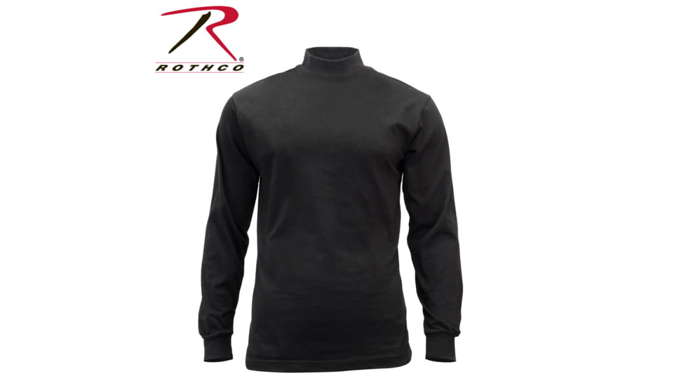 Rothco Mock Turtleneck - Men's, Black, 5XL, 35200-Black-5XL