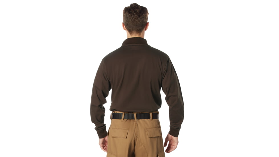 Rothco Mock Turtleneck - Men's, Dark Brown, 2XL, 34066-DarkBrown-2XL