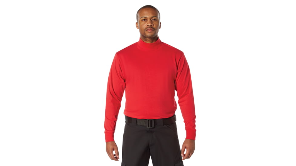 Rothco Mock Turtleneck - Mens, Red, 2XL, 34061-Red-2XL