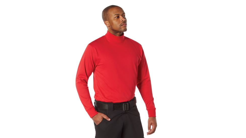 Rothco Mock Turtleneck - Men's, Red, 2XL, 34061-Red-2XL