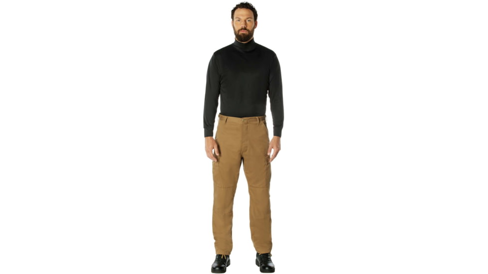 Rothco Moisture Wicking Mock Turtleneck - Mens, Black, Small, 3150-S