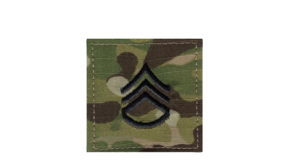 Rothco Official Embroidered Rank Insignia Staff Sergeant Patch, MultiCam, 1796