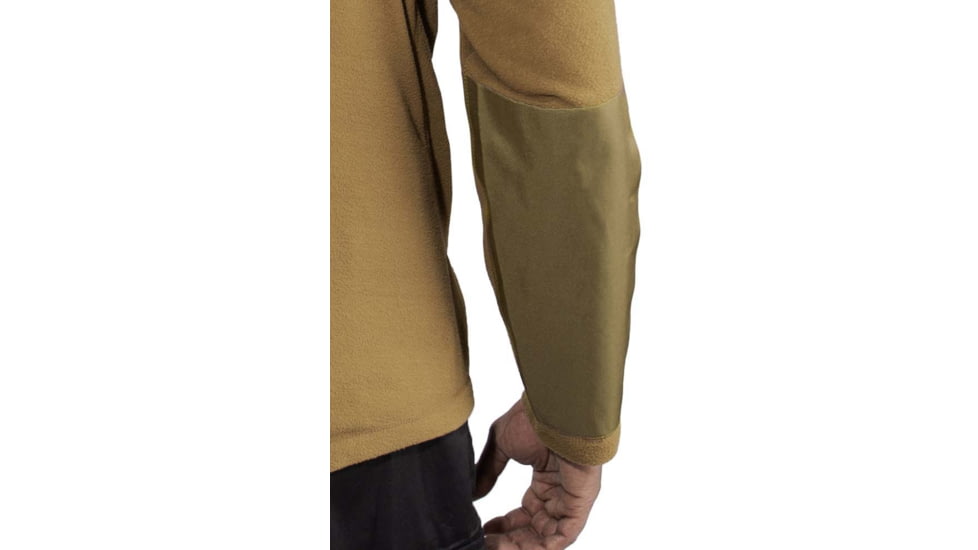 Rothco Quarter Zip Fleece Pullover - Mens, Coyote Brown, Small, 97345-CoyoteBrown-S