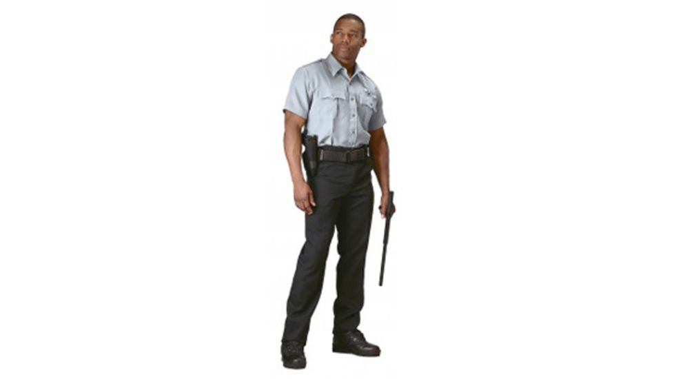 Rothco Short Sleeve Uniform Shirt, Grey, XL, 30045-Grey-XL