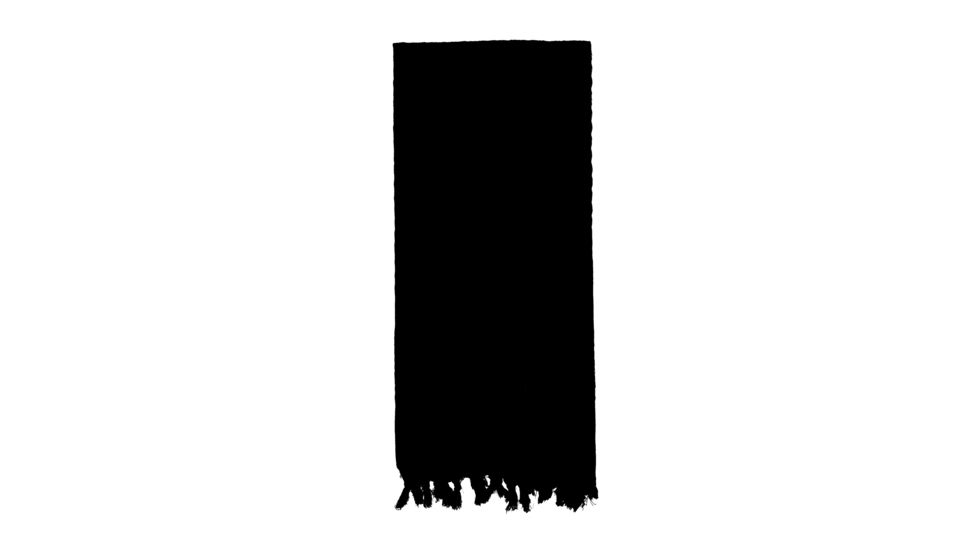 Rothco Solid Color Shemagh Tactical Desert Scarf, Black, 8637-Black