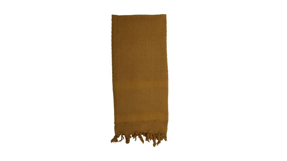 Rothco Solid Color Shemagh Tactical Desert Scarf, Coyote Brown, 8637-CoyoteBrown